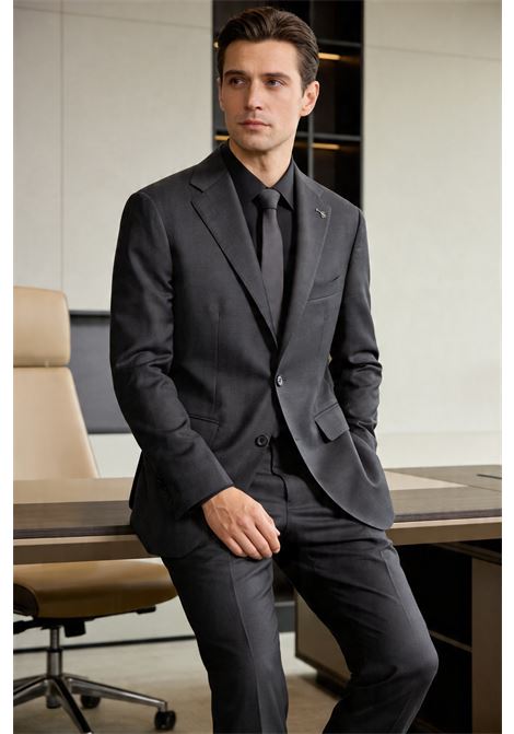 Abito sartoriale grigio/nero Tagliatore in lana vergine Super 110s  Made in Italy TAGLIATORE | Abiti | 2SMC22B01 070001S5716